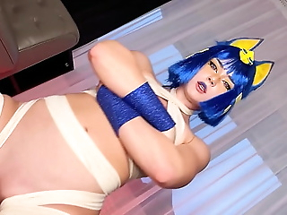 Costume play Ankha meme Barely legal  rank pornography cut edition at the end of one's tether SweetieFox